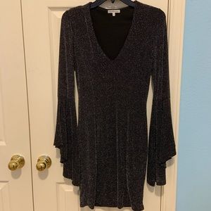 Sparkly Black Bodycon Party Dress